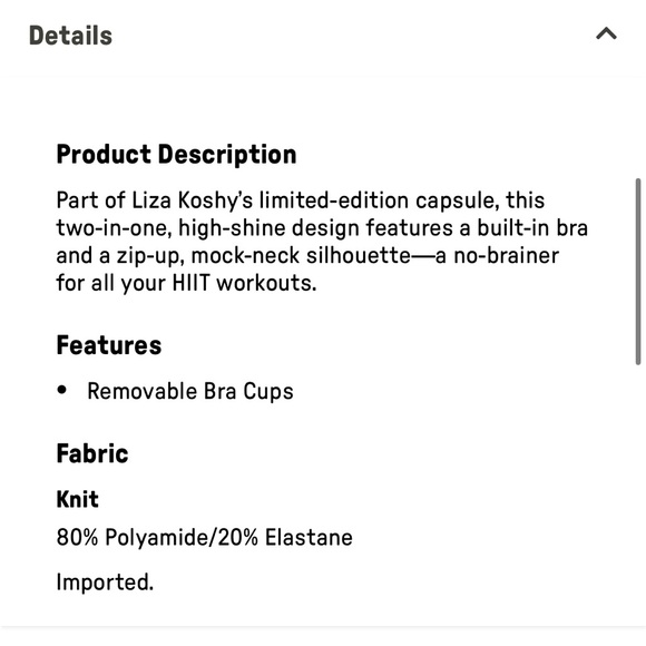 Fabletics Training Bra Cropped Top - Picture 5 of 11